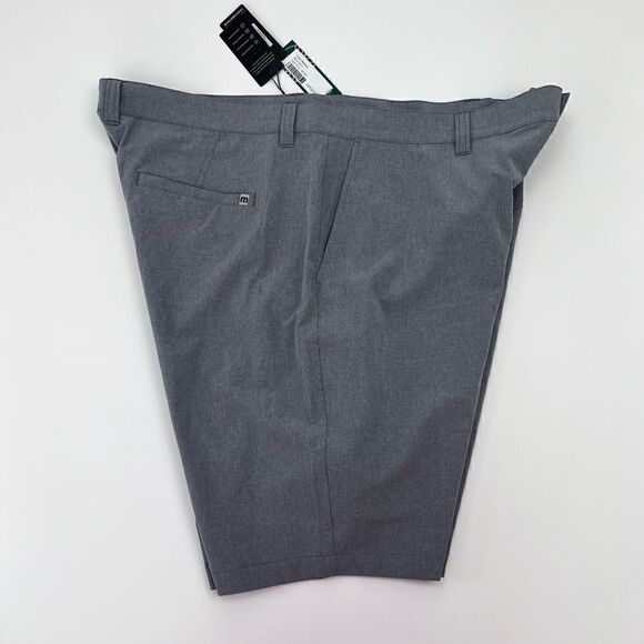 NWT Travis Mathew Size 42 Beck Golf Shorts Color Light Gray - Picture 6 of 12